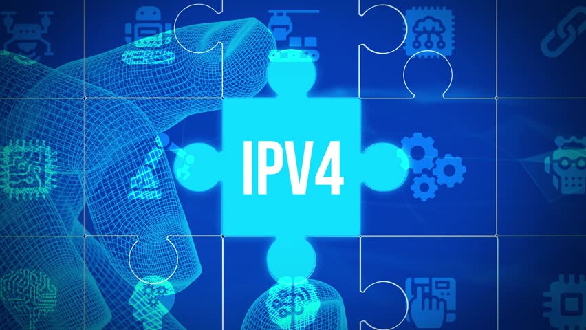 Business, Technology, Internet and network concept. IPV4 abbreviation. Modern technology concept.