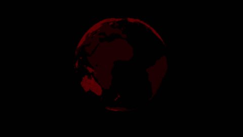 4k animation of rotating dot digital earth Video de stock