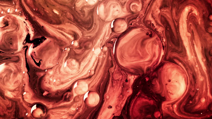 Background video abstract video texture mixing red and brown colors. fluid art painting slow motion video. High quality 4k footage
