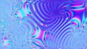 4K gradient blue and pink glass waves pattern, motion abstract trendy colorful fluid abstraction flow. Beautiful gradient texture.