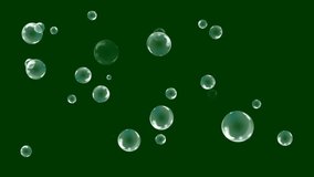 Bubble green screen effects 4k, Abstract technology, science, engineering artificial intelligence, Seamless loop 4k video, 3D Animation, Ultra High Definition, 4k video