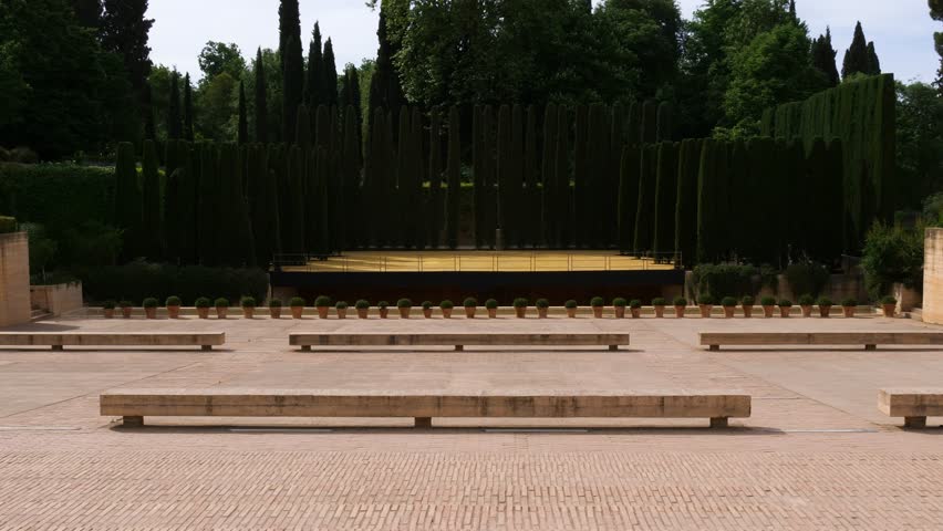 Generalife Theatre (Teatro del Generalife), Alhambra, Granada, Andalusia, Spain