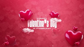 Happy valentines day celebrate, Loop video