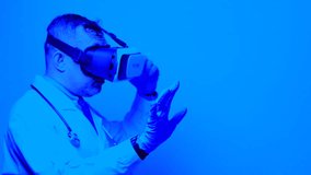 VR Surgery Simulation. Doctors wearing VR headsets in futuristic operating rooms, visualizing organs and performing simulated procedures. - Powered by Shutterstock - Get 15% off with code: PIKWIZARD15