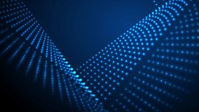 Blue neon glowing dotted linear squares abstract hi-tech background. Seamless looping futuristic geometric motion design. Video animation Ultra HD 4K 3840x2160 - Powered by Shutterstock - Get 15% off with code: PIKWIZARD15