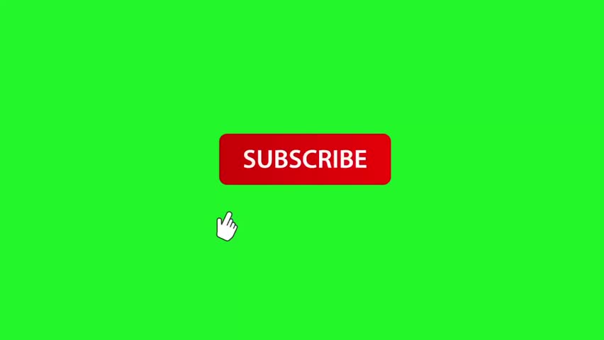 Subscribe Text Icon  with bell notification. Animated on Green Screen Chroma Key. Graphic Element for Channel, Banner, Adv Royalty-Free Stock Footage #3429355869