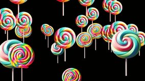 Kids background animation Lollipop's moving from left to right, Lollipop animation - Powered by Shutterstock - Get 15% off with code: PIKWIZARD15