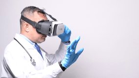 VR Surgery Simulation. Doctors wearing VR headsets in futuristic operating rooms, visualizing organs and performing simulated procedures. - Powered by Shutterstock - Get 15% off with code: PIKWIZARD15