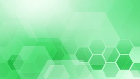 Futuristic green abstract background with hexagon pattern sciences technology design. Digital energy backdrop with copy space. Loop. - Powered by Shutterstock - Get 15% off with code: PIKWIZARD15