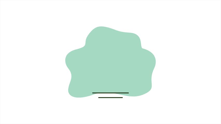 pine tree animation cartoon video. nature tree motion graphic design