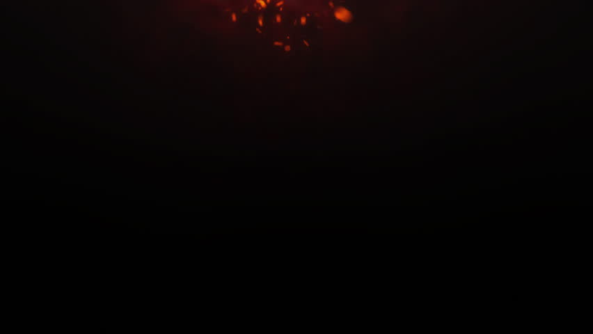 Fire embers particles over black background. Fire sparks background. Abstract dark glitter fire particles lights. bonfire in motion blur. Closeup of burning hot bonfire fire sparks. Royalty-Free Stock Footage #3429539327