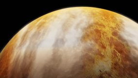 Vertical video of Venus slowly turning in space concept covered in haze and atmosphere - Powered by Shutterstock - Get 15% off with code: PIKWIZARD15