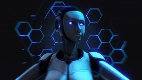 Digital style analysis footage of a female robot character with glitch and distorted overlay effects.
 - Powered by Shutterstock - Get 15% off with code: PIKWIZARD15