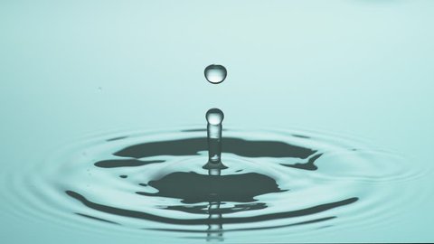 A Single Water Drop hits Water Surface - 1000fps - High Speed - Phantom Flex 4K