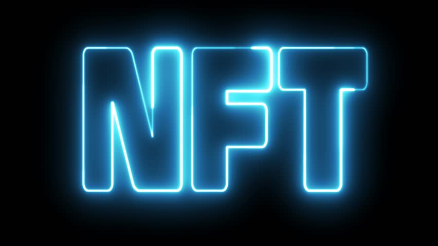 Non-Fungible Token Word. Nft word text orange neon electric.  Finance concept. Nft neon sign. - Powered by Shutterstock - Get 15% off with code: PIKWIZARD15