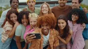 Cinematic image of a group of teenagers having fun outdoor. Concepts about campus university students, friendship, lifestyle and generation z - Powered by Shutterstock - Get 15% off with code: PIKWIZARD15
