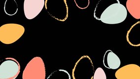 4k Happy Easter animation. Happy Easter background with negative space area - Powered by Shutterstock - Get 15% off with code: PIKWIZARD15