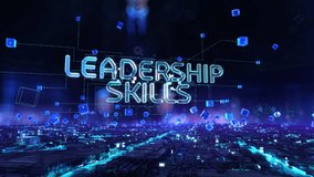 Leadership Skills- businessman working with virtual reality at office. - Powered by Shutterstock - Get 15% off with code: PIKWIZARD15