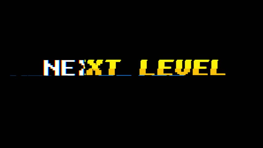 Retro Videogame Next Level Text Stock Footage Video 100 Royalty Free Shutterstock