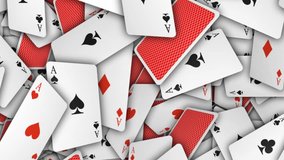 Falling Four Aces Playing Poker Card Animation, on Alpha Channel, Loop
 - Powered by Shutterstock - Get 15% off with code: PIKWIZARD15
