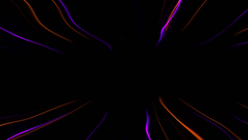 Elegant neon organic abtract lines background in 4K.