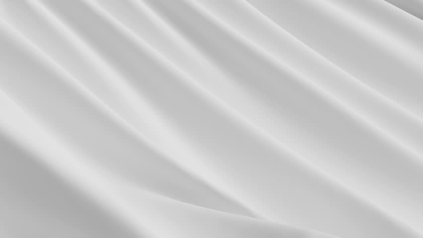 Abstract tenderness white silk background luxury wave cloth satin pastel color fabric. Milk liquid wave aqua splash, wavy fluid texture. Fluttering material. 3D ads animation motion design wallpaper Royalty-Free Stock Footage #3430394391