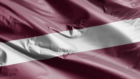 Latvia flag background realistic waving in the wind 4K video, for Independence Day or Anthem (Perfect Loop)