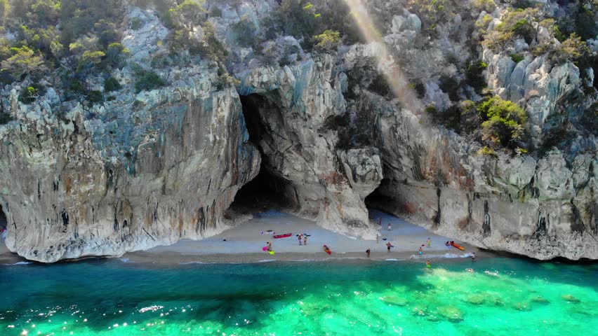 Cala Gonone Orosei coast Sardinia Italy, Cala Mariolu, Italy, east coast of Sardinia, Orosei gulf in the Baunei municipal