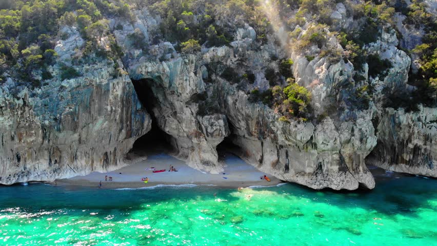 Cala Gonone Orosei coast Sardinia Italy, Cala Mariolu, Italy, east coast of Sardinia, Orosei gulf in the Baunei municipal