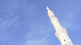 Beautiful and charming mosque minaret