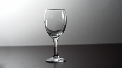 Pouring glass of water in slow motion 180fps