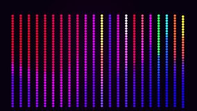 Party LED multi colors light seamless looping animation. 