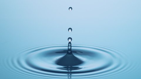 Waterdrop splashing in Slow Motion
