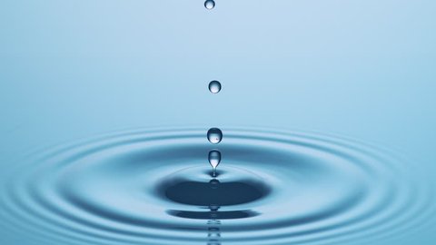 Waterdrop Hits Clean Water Surface