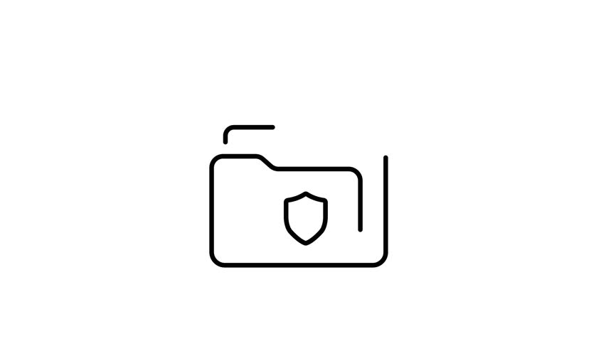 Get this linear icon animation of secure information  Royalty-Free Stock Footage #3430975807