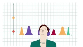 Sales analytics vector animation. Office manager and computational data analysis motion design. Business Statistics page, animated banner, cover template, horizontal illustration - Powered by Shutterstock - Get 15% off with code: PIKWIZARD15