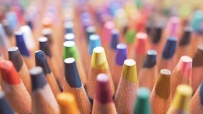 Close-up of drawing pencils cores. Wooden colored pencils, macro view - Powered by Shutterstock - Get 15% off with code: PIKWIZARD15