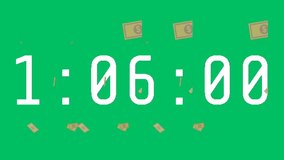 time is money scene icon of nice animated for your flat design concept pack videos easy to use with Transparent Background . HD Video Motion Graphic Animation Free Video