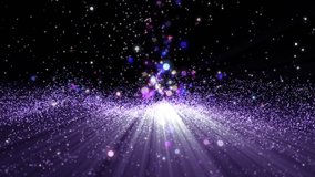 Space violet background with particles. 