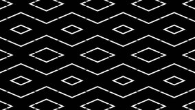 4K Hypnotic Abstract Seamless Loop Video Featuring Black and White Geometric Shapes in a Mesmerizing Background