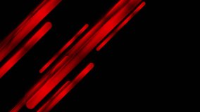 Vivid red glossy stripes geometric tech abstract background. Seamless looping minimal motion design. Video animation Ultra HD 4K 3840x2160