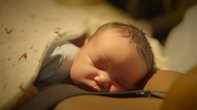 Black Woman with Curly Hair Resting in Delivery Room With Infant Child - Powered by Shutterstock - Get 15% off with code: PIKWIZARD15