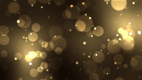 Gold Bokeh Background Animation. Looping animated lens light leaks bokeh background with a shiny golden particle effect. Suitable for text backdrop or message video background. Features 4K and Looped - Powered by Shutterstock - Get 15% off with code: PIKWIZARD15