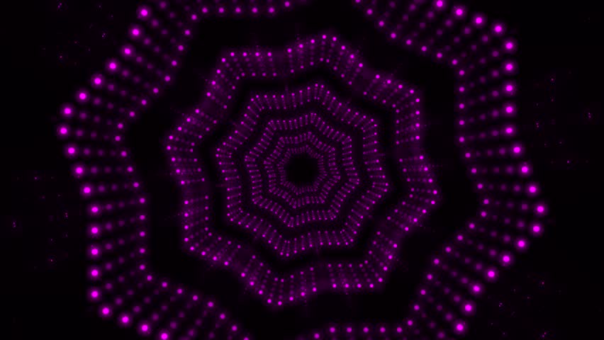 Kaliedoscope abstract pink ultraviolet moving lights background with bright neon rays and glowing lines. Backlight stage technology Vj looping background. Speed of light Seamless loop animation 4k Royalty-Free Stock Footage #3431841245