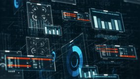 stock market, futuristic interface with charts, numbers and data, online trading, business concept (3d render) - Powered by Shutterstock - Get 15% off with code: PIKWIZARD15