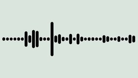 White audio waveform spectrum animation, audio wave or frequency digital animation effect movement,
Minimalist wave form Audio Isolated on transparent background. digital audio spectrum wave effect