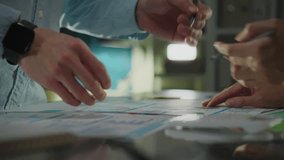 Analyst. Company employee and colleagues are holding consultations in the meeting room. Senior manager demonstrates these indicators by creating new tactics to bypass competitors, asset management - Powered by Shutterstock - Get 15% off with code: PIKWIZARD15