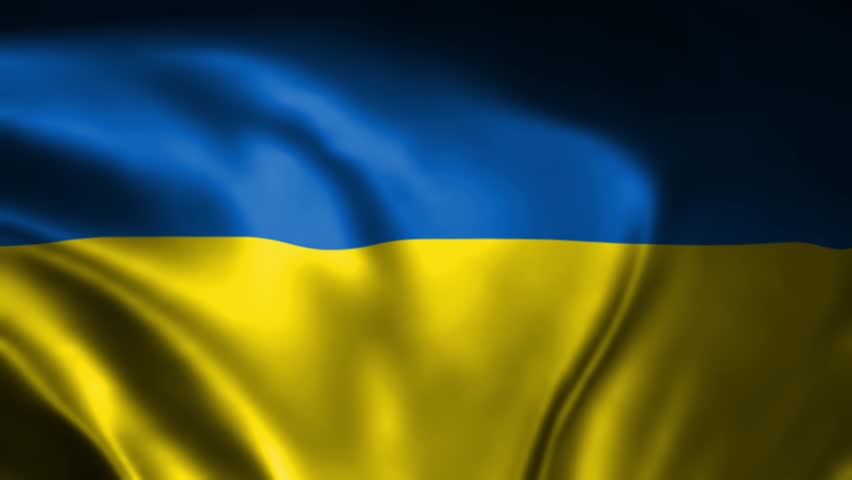 Ukraine Flag. Ukraine waving background flag. Ukraine waving flag loop. National Flag of Ukraine Animation Video.
