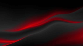 Abstract red black smooth blurred waves background. Seamless looping motion design. Video animation Ultra HD 4K 3840x2160