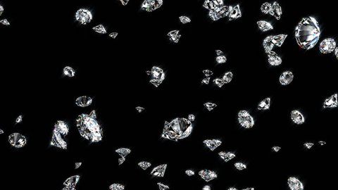 Diamonds On Black Background 3d Illustration Stock Illustration ...